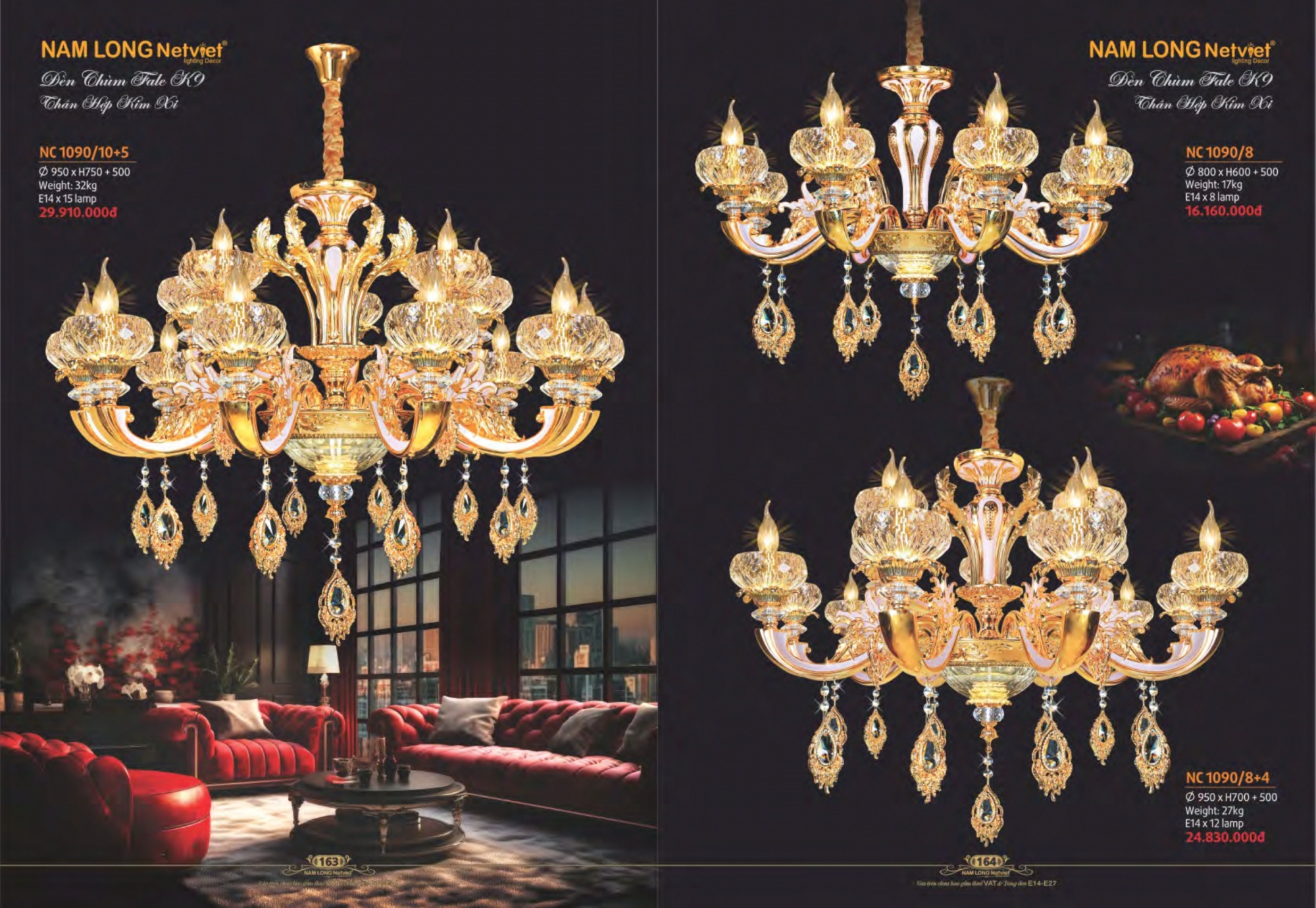 Bảng giá đèn trang trí Nam Long